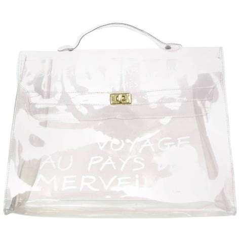 clear hermes kelly bag.